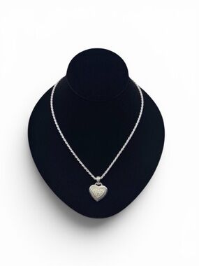 💎 Judith Ripka 925 Silver & 18K Gold Diamond Heart Enhancer Necklace | JR TWO 💎
